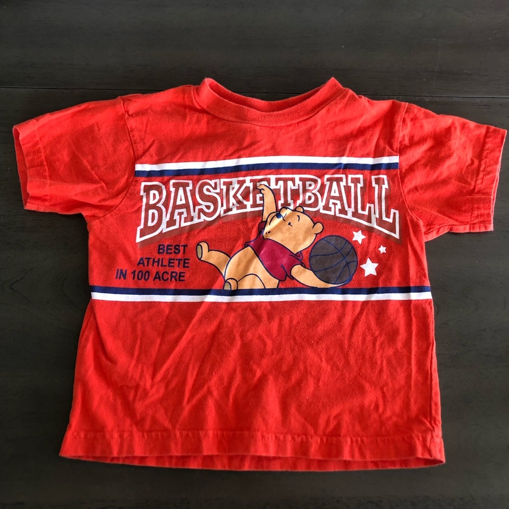 Disney Vintage Pooh Basketball Shirt 2T Disney